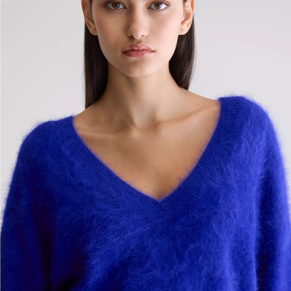 bellerose DATHE ANGORA-BLEND SWEATER Purple Women’s Size 4 Oversized - Picture 4 of 10